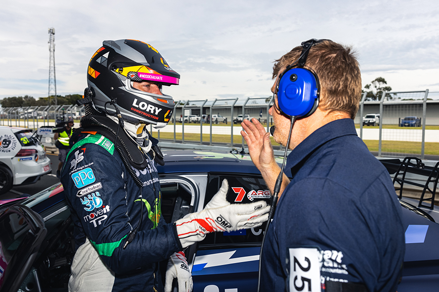 Chaz Mostert wins a wet Race 1 at Phillip Island