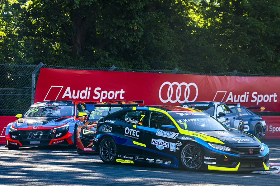 Mike Halder takes his first win of the season in TCR Europe