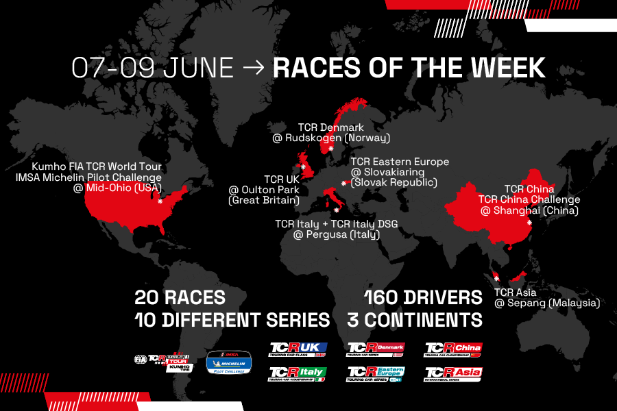 More than 160 drivers in 20 TCR races all around the world