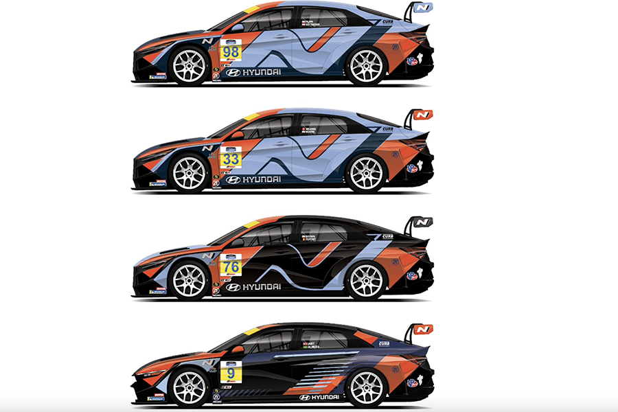 Hyundai represented by seven Elantra N cars in IMSA